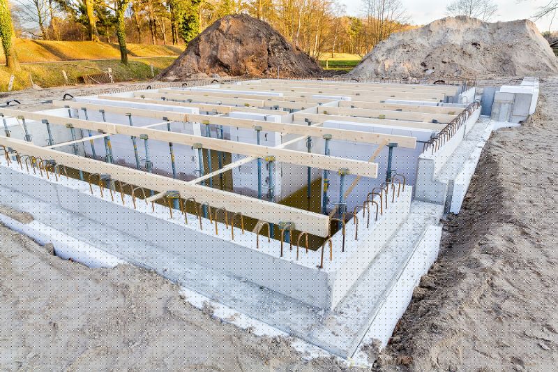 Concrete Footing Pouring